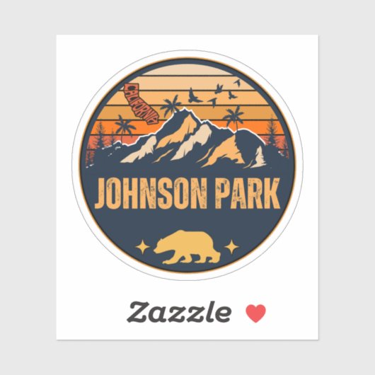 Johnson Park, Californië Sticker (Vel)