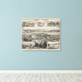 Johnson residentie, Pottawatomie County, Kansas Canvas Afdruk (Insitu (Houten vloer))