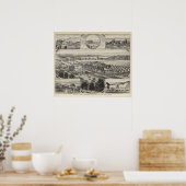 Johnson residentie, Pottawatomie County, Kansas Poster (Keuken)