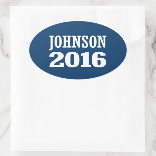 Johnson - Ron Johnson 2016 Ovale Sticker (Tas)