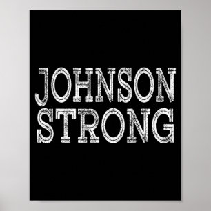 JOHNSON Sterke Squad Familie Reünie Achternaam Tea Poster