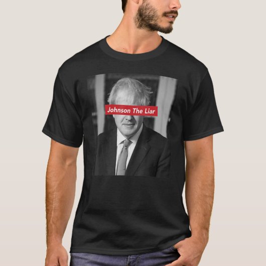 Johnson The Liar UK Pm Boris moet gaan T-shirt (Voorkant)