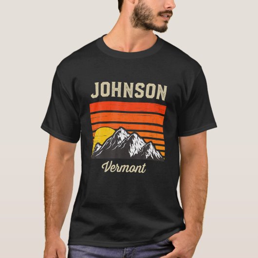 Johnson Vermont Retro  City USA T-shirt (Voorkant)