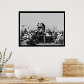 Johnson vs. Flynn, kampioenschap boxing 1910 Poster (Keuken)