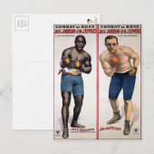 Johnson VS Jeffries Boxing Briefkaart (Voorkant / Achterkant)
