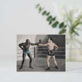  Johnson VS Jeffries Boxing Briefkaart (Staand voorkant)