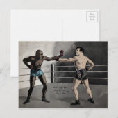  Johnson VS Jeffries Boxing Briefkaart (Voorkant / Achterkant)