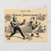  Johnson VS Jeffries Boxing Illustratie AD Briefkaart (Voorkant)