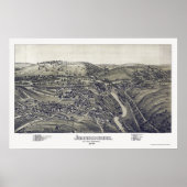 Johnsonburg, PA Panoramic Map - 1895 Poster (Voorkant)