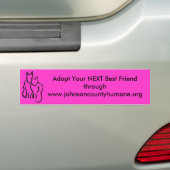 johnsoncountyhumane.org bumpersticker (Op auto)