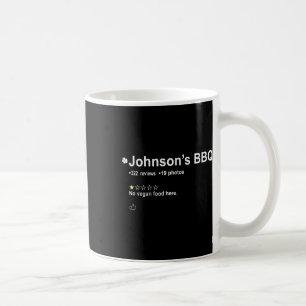 Johnson's BBQ Geen veganistisch eten hier een ster Koffiemok