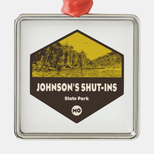 Johnson's Hou-Ins State Park Missouri Metalen Ornament (Voorkant)