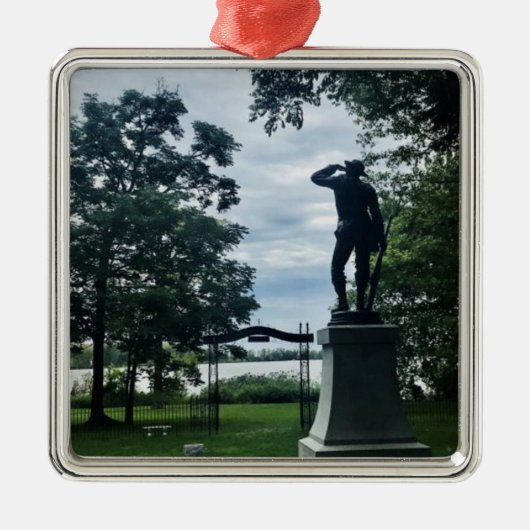 Johnson's Island Monument Photography Metalen Ornament (Voorkant)