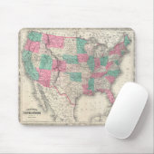 Johnson's Map of the United States (1866) Muismat (Met muis)