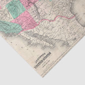  Johnson's Map of the United States (1866) Tissuepapier (Detail)
