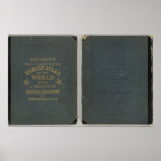 Johnson's New Illustrated Family Atlas Poster (Voorkant)