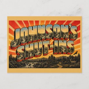 Johnson's Shut-Ins State Park MO Reisreclame Briefkaart