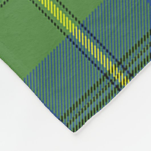 Johnston Ancient Clan Badge Tartan Pset Fleece Deken (Hoek)