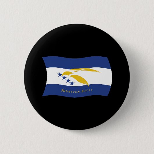 Johnston-atol Vlag Knop Ronde Button 5,7 Cm (Voorkant)