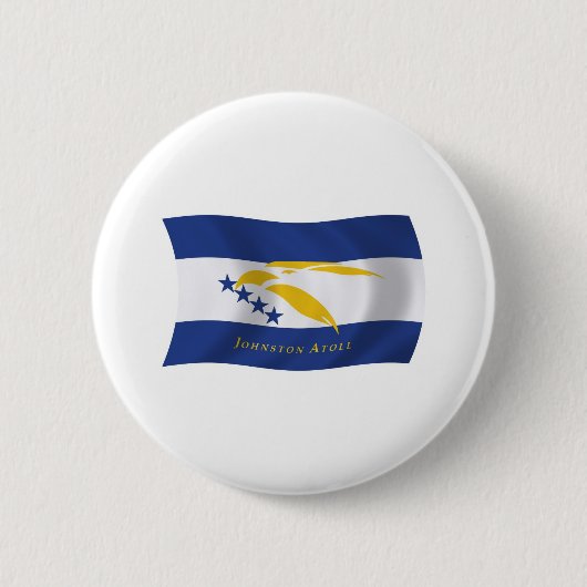 Johnston-atol Vlag Knop Ronde Button 5,7 Cm (Voorkant)