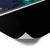 Johnston Atoll van Space Satellite Map Poster (Hoek)