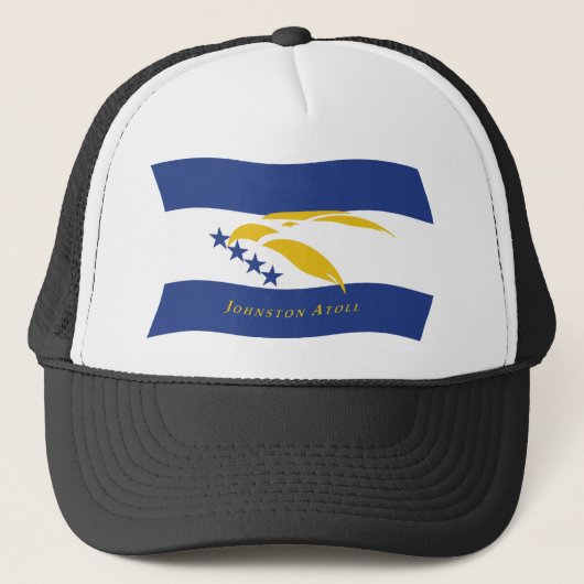 Johnston Atoll Vlag Hoed Trucker Pet (Voorkant)
