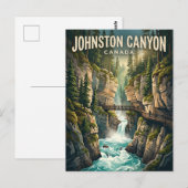 Johnston Canyon Canada Briefkaart (Voorkant / Achterkant)