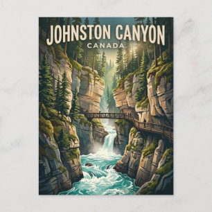 Johnston Canyon Canada Briefkaart