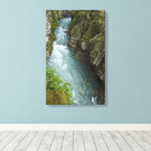 Johnston Canyon Canvas Afdruk (Insitu (Houten vloer))
