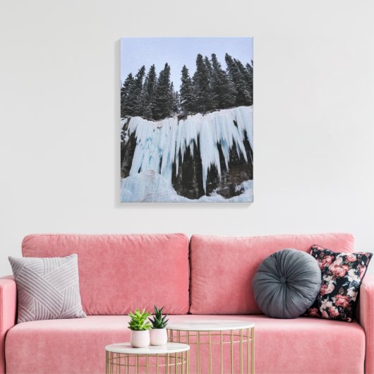 Johnston Canyon Canvas Print (Insitu (Woonkamer))