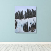 Johnston Canyon Canvasprint Canvas Afdruk (Insitu (Houten vloer))
