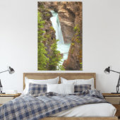 Johnston Canyon Herfsten Canvas Afdruk (Insitu (Slaapkamer))