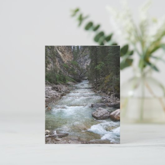 Johnston Canyon Stap Herfsten Briefkaart (Staand voorkant)