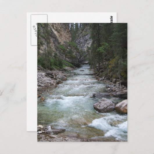 Johnston Canyon Stap Herfsten Briefkaart (Voorkant / Achterkant)