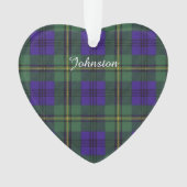 Johnston clan Pset Scottish tartan Ornament (voorkant)