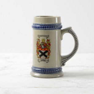 Johnston Coat of Arms Stein / Johnston Crest Stein Bierpul