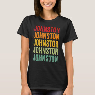 Johnston County Oklahoma Rainbow Text Design T-shirt