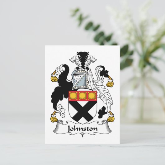 Johnston Family Crest Briefkaart (Staand voorkant)