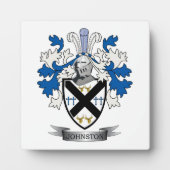 Johnston Family Crest Coat of Arms Fotoplaat (Voorkant)
