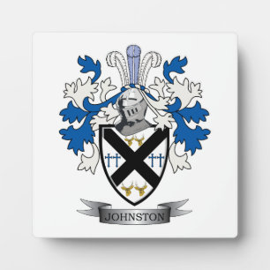 Johnston Family Crest Coat of Arms Fotoplaat