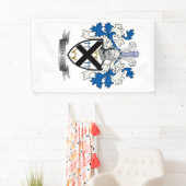 Johnston Family Crest Coat of Arms Spandoek (Insitu)