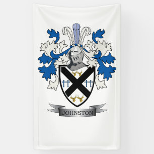 Johnston Family Crest Coat of Arms Spandoek