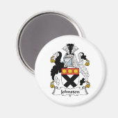 Johnston Family Crest Magneet (Voorkant / Achterkant)