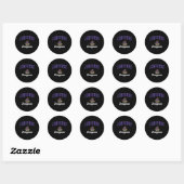 Johnston High School Dragons C3 Ronde Sticker (Vel)