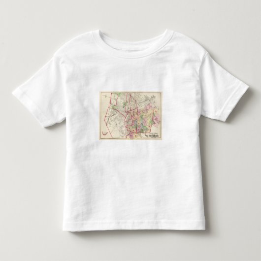 Johnston Rhode Island Map Kinder Shirts (Voorkant)