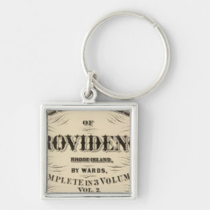 Johnston Rhode Island Zeer vroeg in de stad Hopkin Sleutelhanger