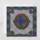 Johnston Scottish clan tartan - Pset Kaart (Achterkant)