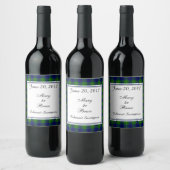 Johnston Scottish Wedding Wine Label Wijn Etiket (Flessen)