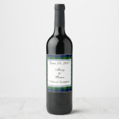 Johnston Scottish Wedding Wine Label Wijn Etiket (Voorkant)