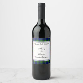 Johnston Scottish Wedding Wine Label Wijn Etiket